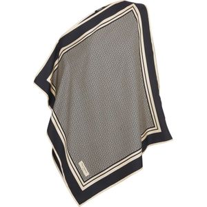 Balmain Asymmetrische monogram sjaal top , Black , Dames , Maat: L
