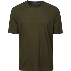 Filippo De Laurentiis, Heren, Tops, Groen, Maat: M Katoen,
