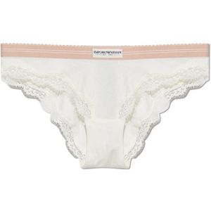 Emporio Armani, Dames, Ondergoed, Wit, Maat: S Leer,