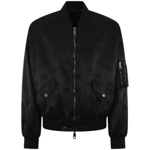 Dolce & Gabbana, Heren, Jassen, Zwart, Maat: XL