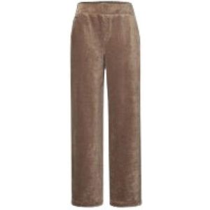 Street One - Rechthoekige Fluwelen Broek - Dames - Casual Pasvorm - Hoge Taille