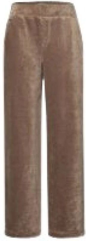 Street One - Rechthoekige Fluwelen Broek - Dames - Casual Pasvorm - Hoge Taille