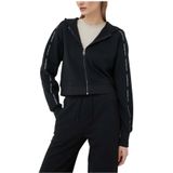 Calvin Klein - Crop Zip Hoodie - Zwart - Sweatshirt