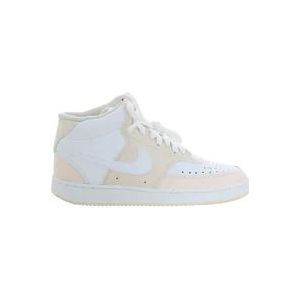 Nike Witte Court Vision Mid Damesschoenen , Beige , Dames , Maat: 38 1/2 EU