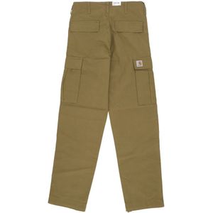 Carhartt Wip, Heren, Broeken, Groen, Maat: W34 L32 Katoen,