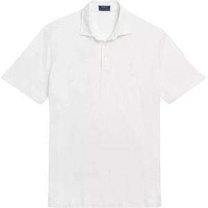 Polo Ralph Lauren - Polo Shirt - Wit - 55% Katoen - 45% Linnen - Korte Mouwen