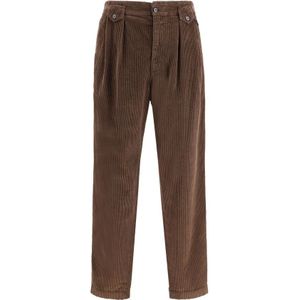 Dolce & Gabbana, Heren, Broeken, Bruin, Maat: S Corduroy,