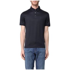 Emporio Armani, Heren, Tops, Blauw, Maat: S