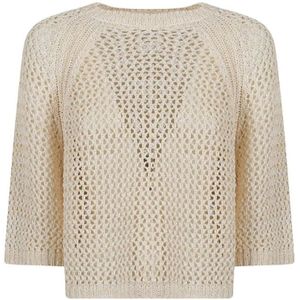 Fabiana Filippi, Dames, Truien, Beige, Maat: L