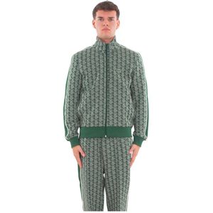 Lacoste, Heren, Sweatshirts & Hoodies, Groen, Maat: L Katoen,