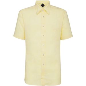 Billionaire, Heren, Overhemden, Geel, Maat: XS Linnen,
