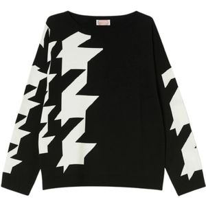 Marina Rinaldi, Dames, Sweatshirts & Hoodies, Zwart, Maat: XS Viscose,