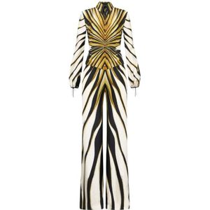 Roberto Cavalli, Dames, Jumpsuits & Playsuits, Veelkleurig, Maat: S Zijde,