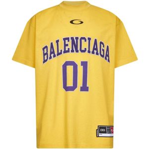Balenciaga, Heren, Tops, Geel, Maat: XS Katoen,
