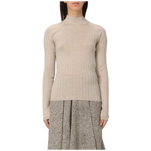 Brunello Cucinelli, Dames, Truien, Beige, Maat: L