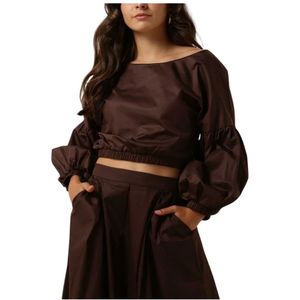 Devotion, Dames, Blouses & Shirts, Bruin, Maat: XS