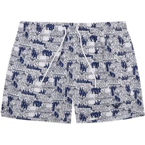 Emporio Armani, Heren, Badkleding, Wit, Maat: S Poliester,