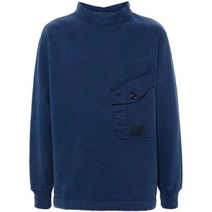 C.p. Company, Heren, Sweatshirts & Hoodies, Blauw, Maat: L