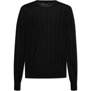 Dolce & Gabbana, Heren, Truien, Zwart, Maat: L Zijde,