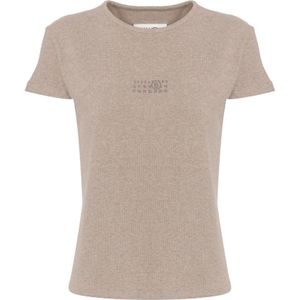 MM6 Maison Margiela, Dames, Tops, Roze, Maat: L Katoen,