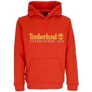 Timberland, Heren, Sweatshirts & Hoodies, Oranje, Maat: XL Katoen,