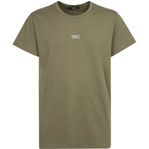 14 Bros, Heren, Tops, Groen, Maat: M Katoen,