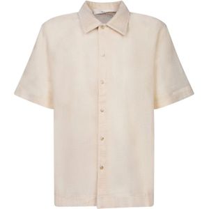 Séfr, Heren, Overhemden, Beige, Maat: S Katoen,