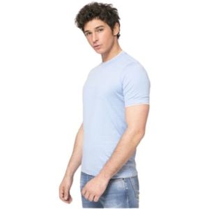 Gran Sasso, Heren, Tops, Blauw, Maat: M Katoen,