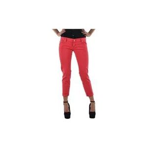 Dsquared2 Coral Capri Slim-fit Jeans , Red , Dames , Maat: S