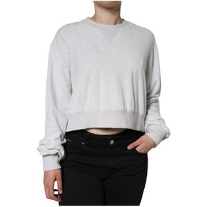 Dolce & Gabbana, Dames, Truien, Wit, Maat: XS Nylon,