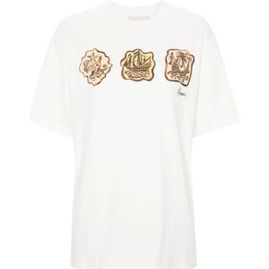 Alemais, Dames, Tops, Wit, Maat: XS Katoen,