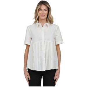 MeiMeiJ, Dames, Blouses & Shirts, Beige, Maat: 2XS