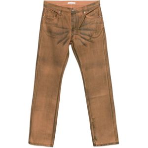 Helmut Lang, Heren, Jeans, Oranje, Maat: W31 Katoen,