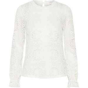 Cream, Dames, Blouses & Shirts, Wit, Maat: XS Katoen,