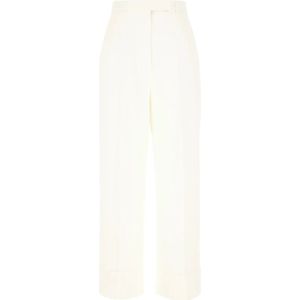 Thom Browne, Dames, Broeken, Beige, Maat: M Katoen,