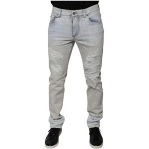 Dolce & Gabbana, Heren, Jeans, Blauw, Maat: M Katoen,