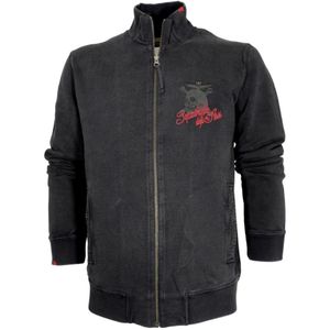 Aeronautica Militare, Heren, Sweatshirts & Hoodies, Zwart, Maat: M Katoen,