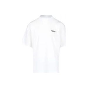 Versace T-shirts en Polos Wit , White , Heren , Maat: S