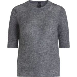 Hugo, Dames, Truien, Grijs, Maat: L Wol,