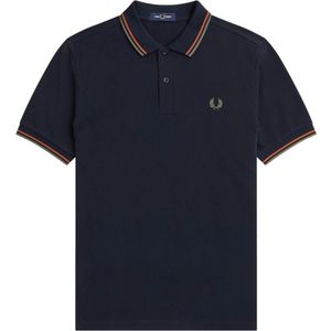 Fred Perry, Heren, Tops, Blauw, Maat: 2XL Katoen,