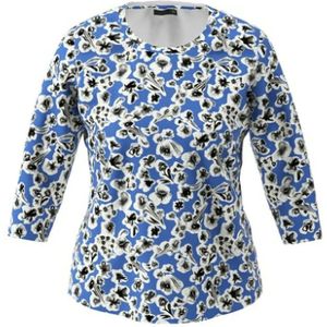 Rabe, Dames, Blouses & Shirts, Blauw, Maat: 3XL