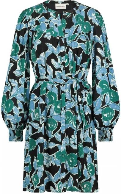 Fabienne Chapot Jurk  lichtblauw / groen / zwart