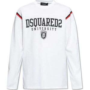 Dsquared2, Heren, Tops, Wit, Maat: XL Katoen,