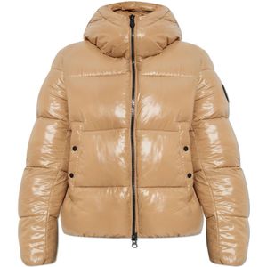 Save The Duck, Dames, Jassen, Beige, Maat: M Leer,