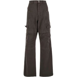 Rick Owens, Heren, Broeken, Bruin, Maat: W30 Katoen,