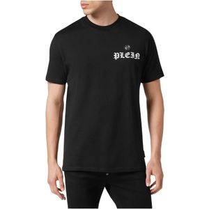 Philipp Plein, Heren, Tops, Zwart, Maat: 3XL Katoen,