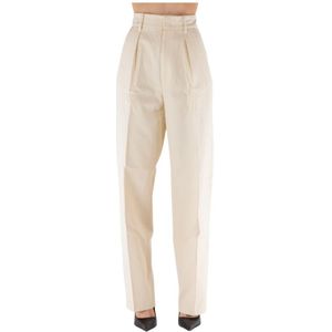 Isabel Marant, Dames, Broeken, Beige, Maat: S