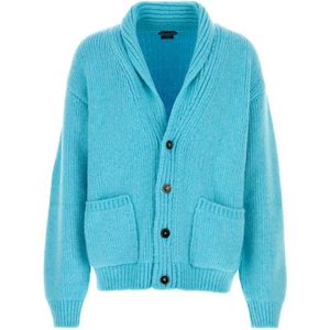 Tom Ford, Heren, Truien, Blauw, Maat: L Kasjmier,