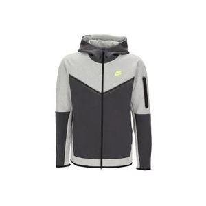 Nike Lichtgewicht Zip Hoodie Tech Fleece , Gray , Heren , Maat: XL