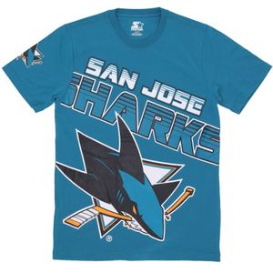 Starter, Heren, Tops, Blauw, Maat: XL Katoen,